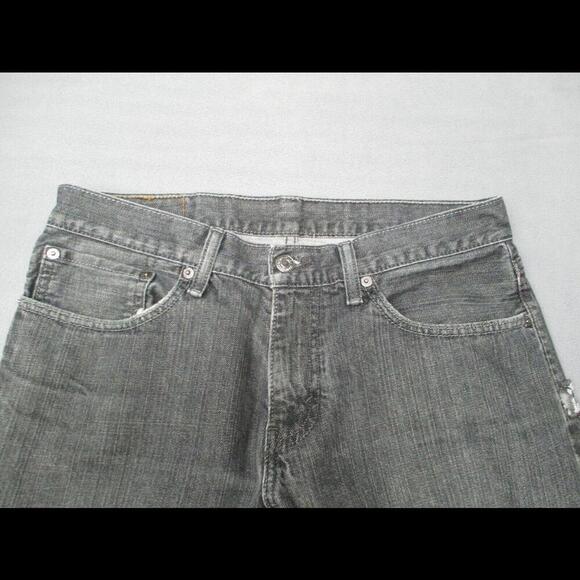 Levis 514 Jeans 30x33 Mens Black 100% Cotton Denim Distressed - Picture 6 of 9